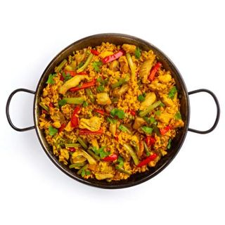 Paella De Pollo y Verduras