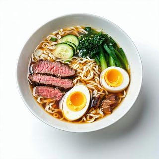 220. Ramen in brodo con vitello