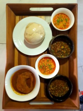 Benue Pocho Stew + Protein + Swallow