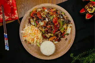Warzywa z Grzybami Azjatyckimi