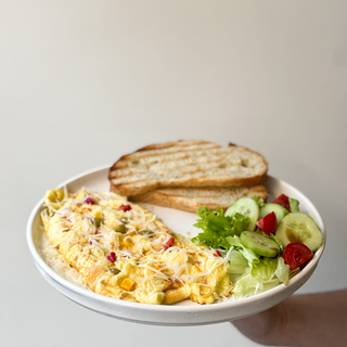 Omelette with vegetables