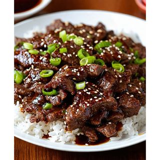 Korean Beef Bulgogi With Rice