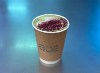Raspberry Matcha Latte