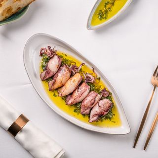 Lulinhas com molho verde