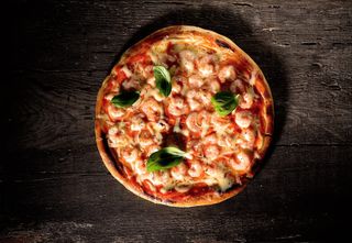 Gamberetti e rucola