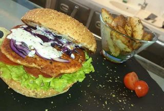 Hambúrguer de Salmão