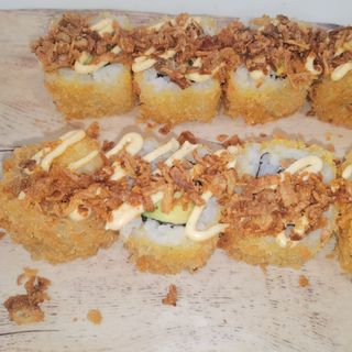 Salmon frito con queso(8Und.)