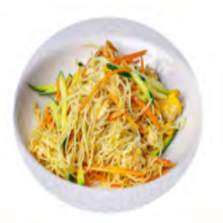 Spaghetti di riso con verdure