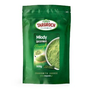 Młody jęczmień proszek zielony jęczmień 500g Targroch