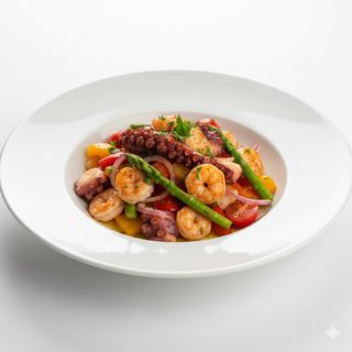 Salteado Pulpo Y Langostinos Emma