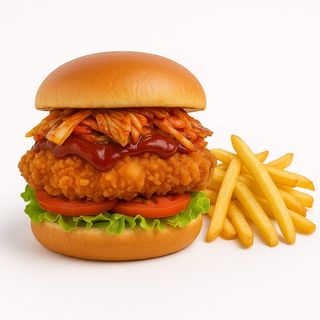 Korean Fried Chicken Burger