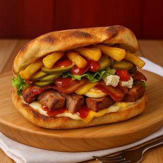 Monden cu muschiulet de porc la grill 600g