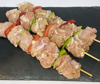 Brochetas De Pollo Con Pimientos (3Uds.)