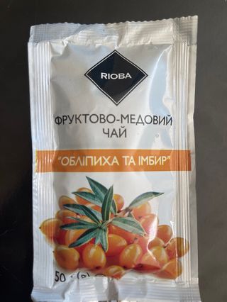 Фруктово- медовий чай Обліпиха та імбир 50 г