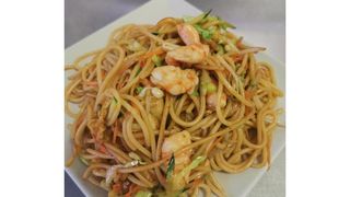 38. Spaghetti con gamberi