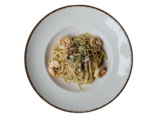 СПАГЕТТІ З МОРЕПРОДУКТАМИ ТА ОЛИВКОВОЮ ОЛІЄЮ