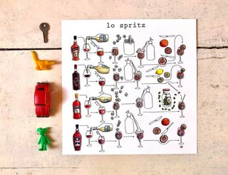 Le Ricette di Nina Melan - Spritz 19x19cm