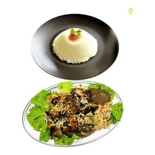 Poulet Braisé Avec Attiéké