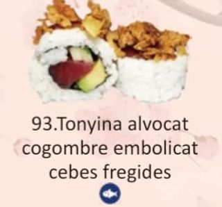 93. Tonyina Alvocat Cogombre Embolicat Cebes Fregides (8 Uds.)