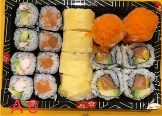 A8. 18 Peças Maki Gambas