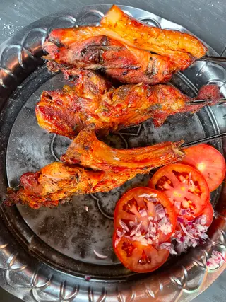 Roasted pork ribs
