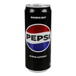 Напій Pepsi Cola нуль цукру з/б, 0.33 л