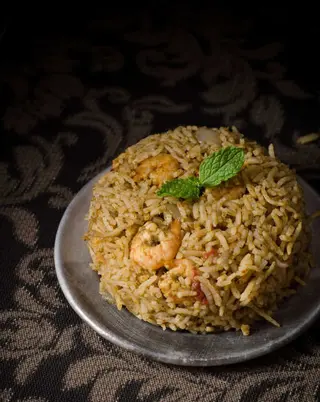 Jhinga biriyani