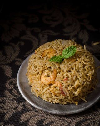 Jhinga biriyani