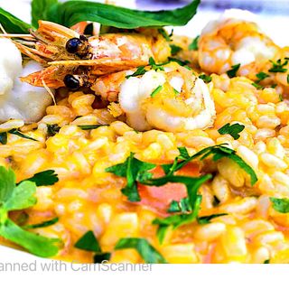Rissoto Con Crema Y Gamba