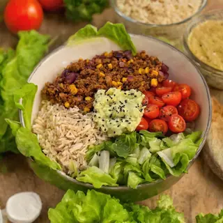 Poke burrito bowl