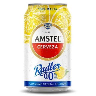 Cerveza Amstel 0,0 Sin Alcohol Radler Con Limón Lata 33 Cl.