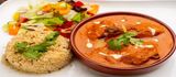 Chicken tikka Masala with Steamed Rice and Naan