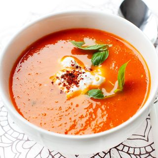 Zupa Krem z Pomidorów z Mozarellą