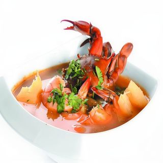 sopa de cangrejo
