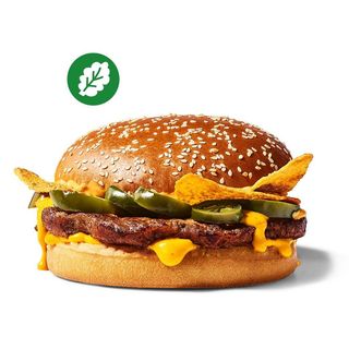 Plant-Based Cheesy Nachos Burger