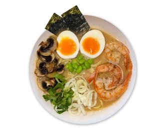 Рамен з креветками