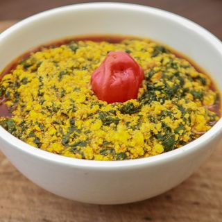 Plain Egusi Soup + Swallow