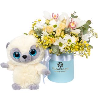 Композиція "Сонячні обійми" з Лемуром 