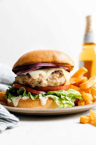 Brie Chicken Burger