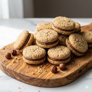 Biscotti alla nocciola e Nutella