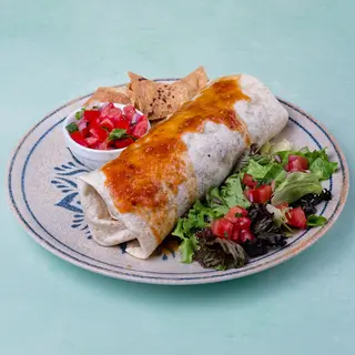 Beef chili burrito