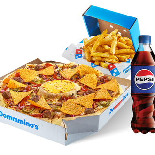 Zestaw Pizza Volcano + Frytki + Pepsi 0,5 l