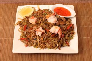 Makaron z krewetkami