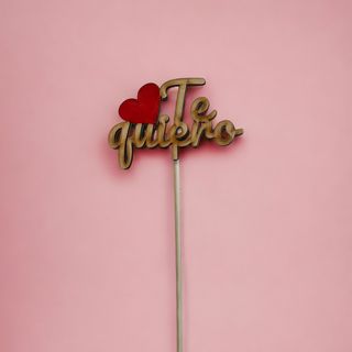 Pin madera TE QUIERO