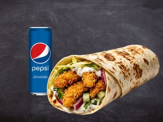 Shaorma mare crispy la lipiedoza pepsi 250ml