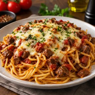 Spaghetti Fromage & Viande