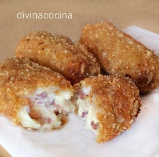 Croquetas de jamon york y queso 