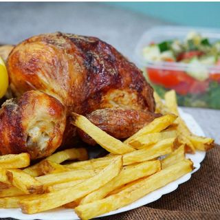 1/2 POLLO ASADO (PLATO COMBINADO)