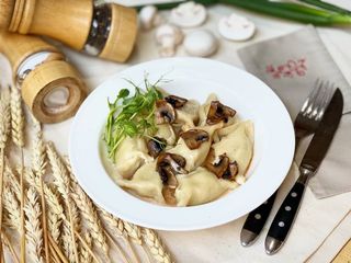 З куркою та грибами (240г)