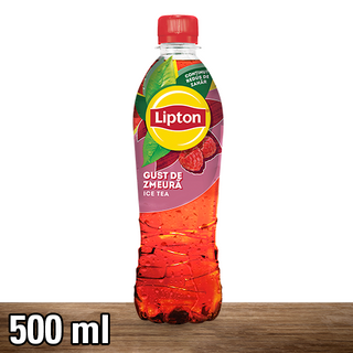 Lipton Ice Tea cu extract de ceai negru si suc de zmeura, 500ML